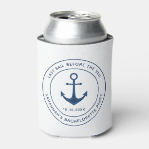 Nauti Bachelorette Party Last Sail Before The Veil Can Cooler