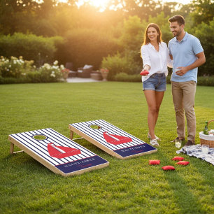 Nauti boys girl fun nautical cornhole set
