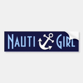 Nauti Girl Bumper Sticker