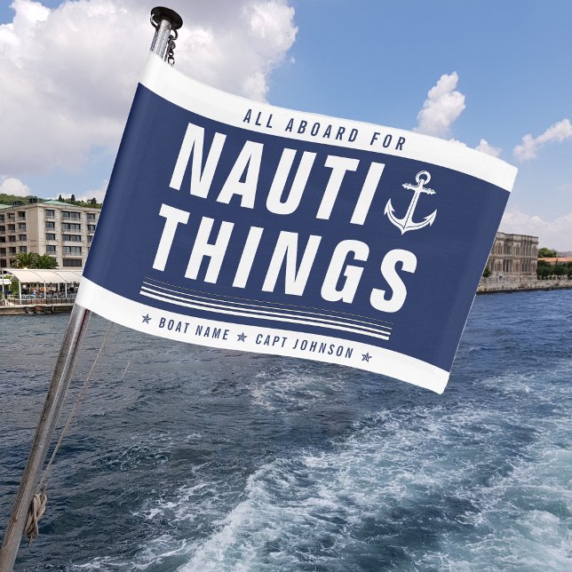 Nauti Things Anchor Welcome Aboard Boat Car Flag (Creator Uploaded)