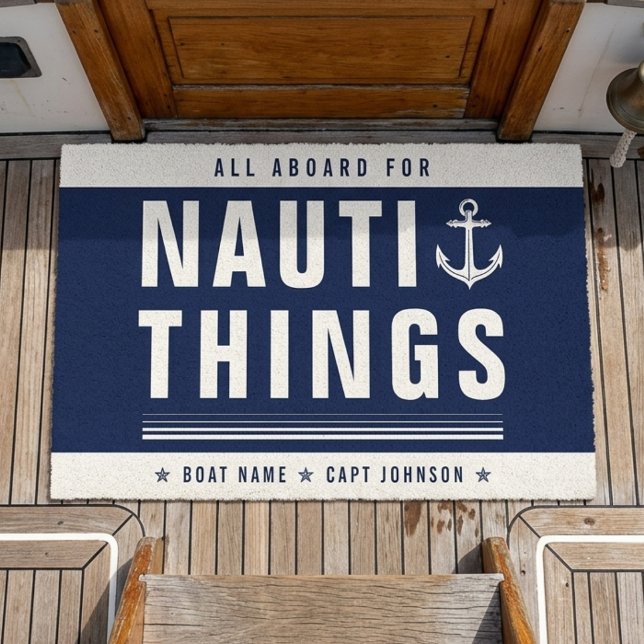 Nauti Things Anchor Welcome Aboard Boat Doormat (Creator Uploaded)