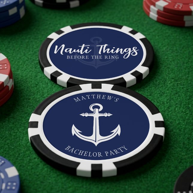 Nauti Things Before the Ring Anchor Bachelor Poker Chips (Creator Uploaded)
