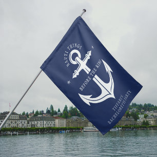 Nauti Things Before the Ring Anchor Bachelorette House Flag