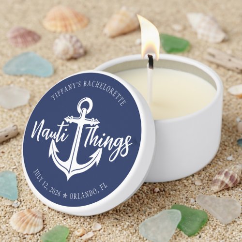 Nauti Things Before the Ring Anchor Bachelorette Mini Candle Favors