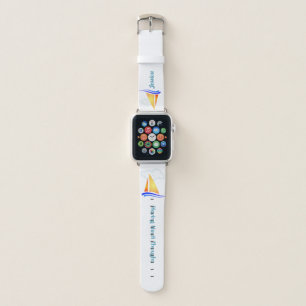 Nauti Thoughts Nautical Sailboat Apple Watch Band