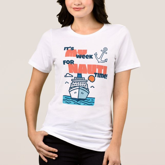 Nauti Time Funny Cruise Shirt for Groups & Teams (Front)