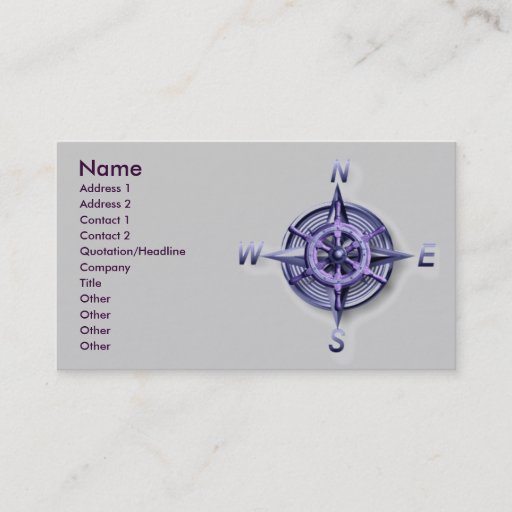 Customizable Nautic Business Card Template