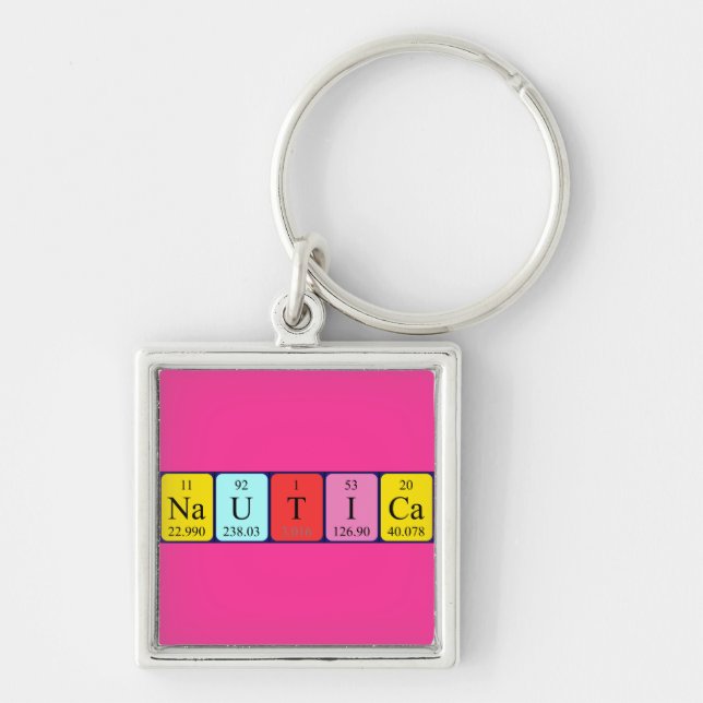 Nautica periodic table name keyring (Front)