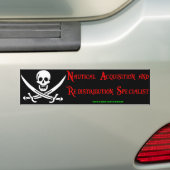 Nautical Acquisition Bumper Sticker (On Car)