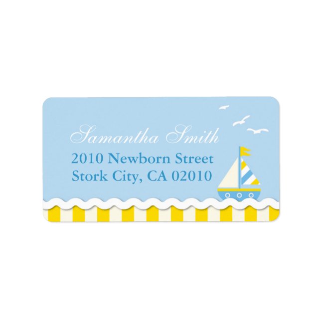 Nautical Address Label (Front)
