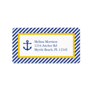 Nautical Address Mailing Label