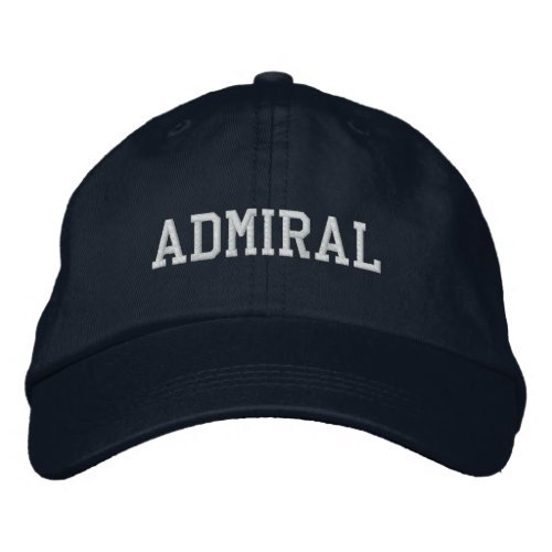 Nautical Admiral Cap Blue