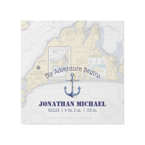 Nautical Adventure Boy Nursery Marthas Vineyard Gallery Wrap