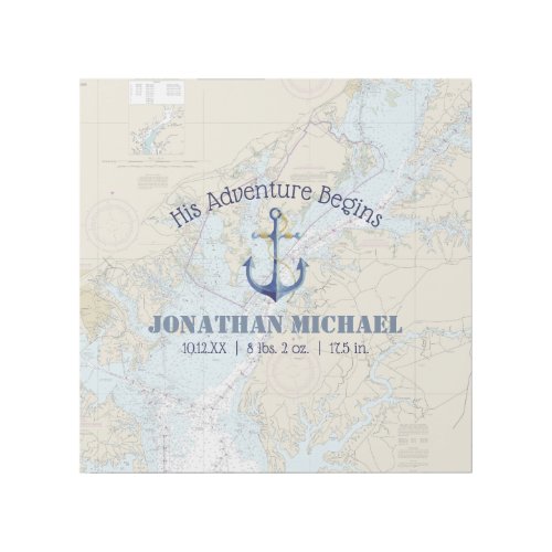 Nautical Adventure Boys Nursery Chesapeake Bay Gallery Wrap