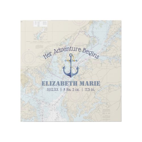 Nautical Adventure Girls Nursery Chesapeake Bay Gallery Wrap