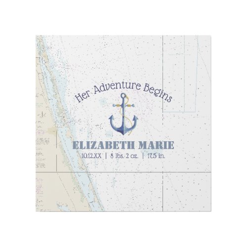 Nautical Adventure Girls Nursery Fort Pierce FL Gallery Wrap