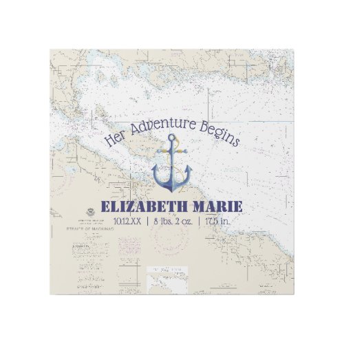 Nautical Adventure Girls Nursery Mackinac Island Gallery Wrap