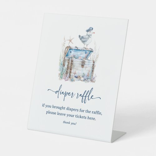 Nautical Ahoy Baby Shower Diaper Raffle 