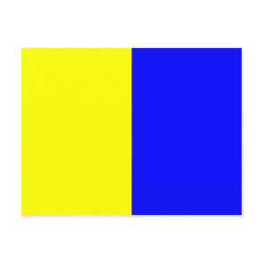 Nautical Alphabet Flag Signal Letter K Postcard