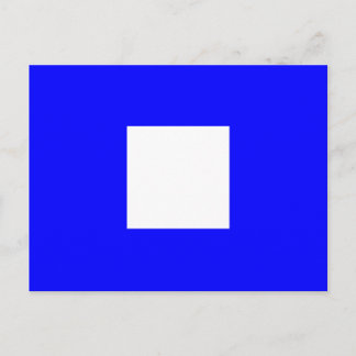 Nautical Alphabet Flag Signal Letter P Postcard
