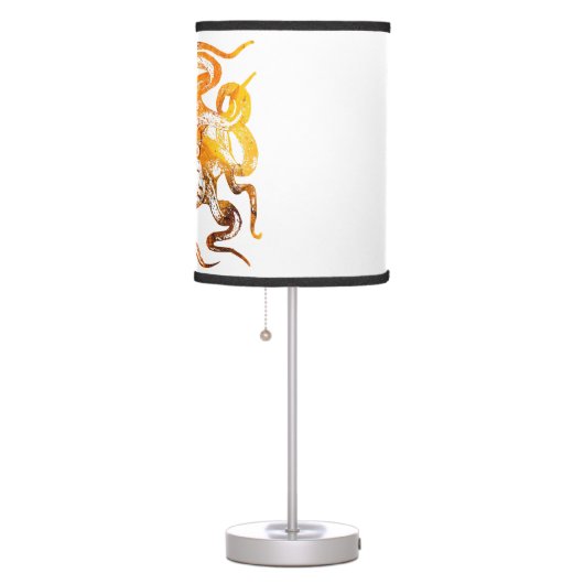 Nautical amber octopus table lamp (Right)