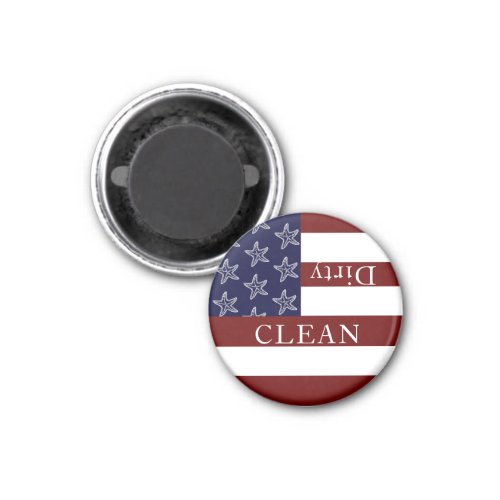Nautical American Flag Red White Blue Dishwasher Magnet