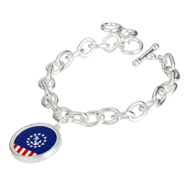 Nautical American Yacht Flag Decor Bracelet (Side)