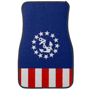 Nautical American Yacht Flag Decor Car Mat