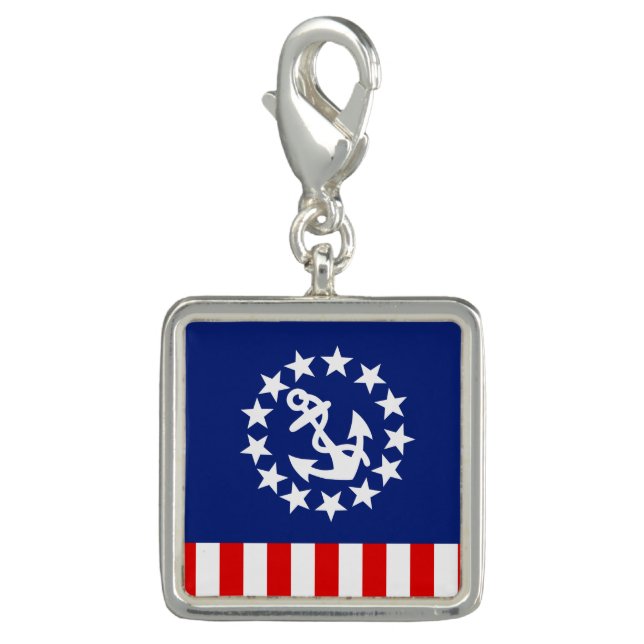 Nautical American Yacht Flag Decor Charm (Front)