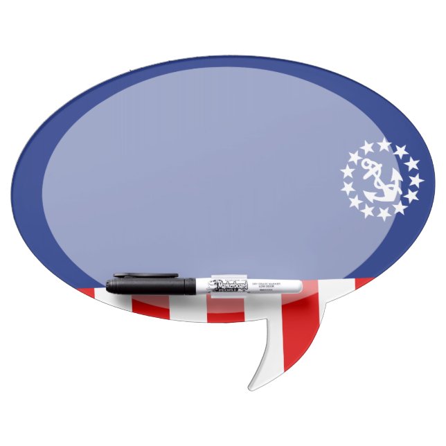 Nautical American Yacht Flag Decor Dry-Erase Board (Front)
