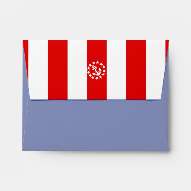 Nautical American Yacht Flag Decor Envelope (Back (Top Flap))
