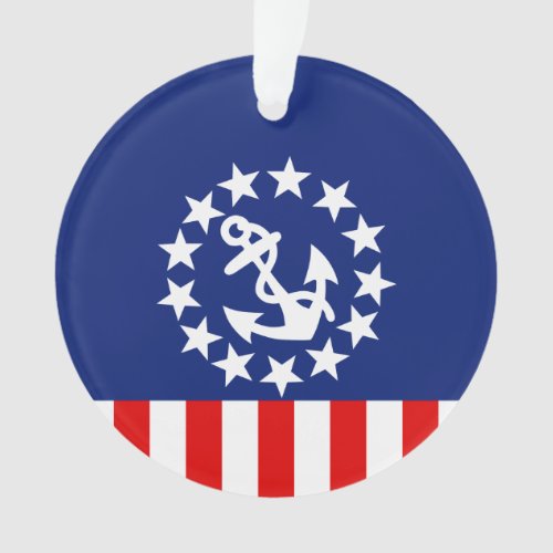 Nautical American Yacht Flag Decor Ornament