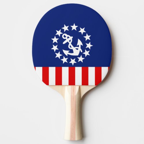 Nautical American Yacht Flag Decor Ping Pong Paddle