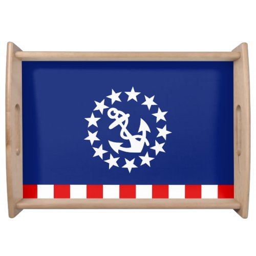 Nautical American Yacht Flag Decor Serving Tray