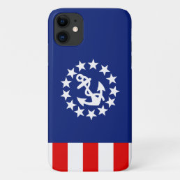 Nautical American Yacht Flag Patriot Colors iPhone 11 Case