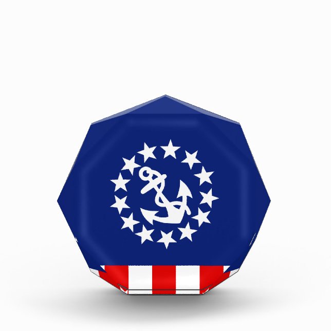 Nautical American Yacht Flag Symbol Award (Front)