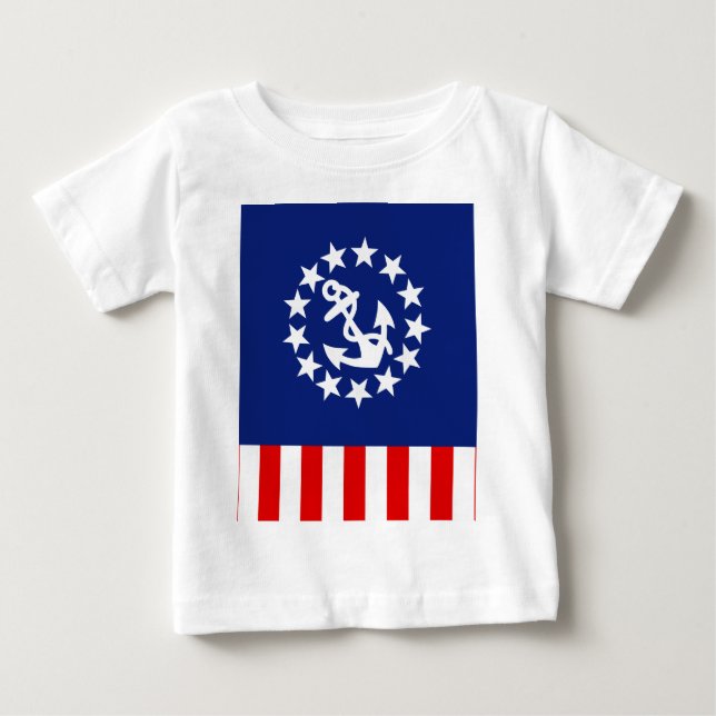 Nautical American Yacht Flag Symbol Baby T-Shirt (Front)