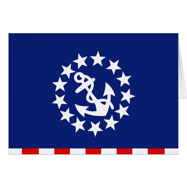 Nautical American Yacht Flag Symbol Cards (Front Horizontal)