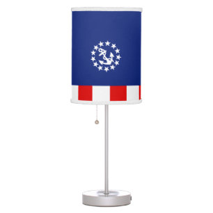 Nautical American Yacht Flag Symbol Table Lamp