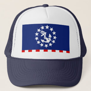 Nautical American Yacht Flag Symbol Trucker Hat
