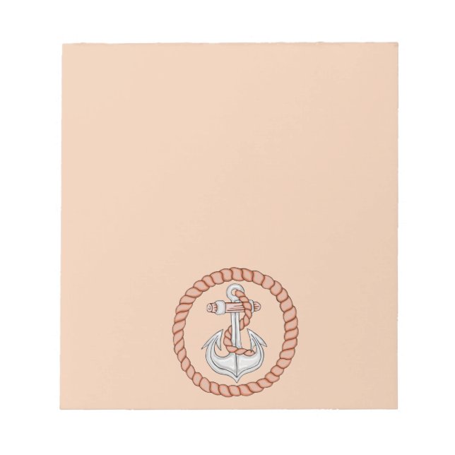 Nautical Anchor 1 Notepad (Front)