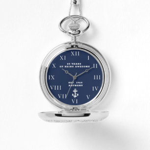 Nautical Anchor 60th Birthday Vintage Navy Watch