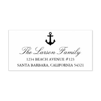 Nautical Anchor Address Stamp