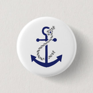 Nautical Anchor and Rope Button