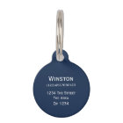 Nautical Anchor And Rope In Blue And White ID Name