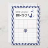 Nautical Anchor Baby Shower Bingo Card (Front)