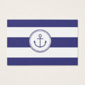 Nautical Anchor Baby Shower Book Request Card (Back)