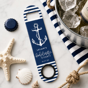 Nautical Anchor Bachelorette Navy Blue Bar Key