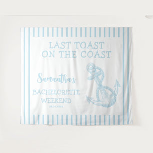 Nautical Anchor Bachelorette Party Last Toast Tapestry