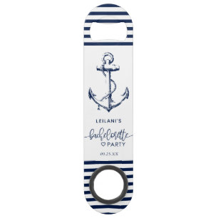 Nautical Anchor Bachelorette White Bar Key